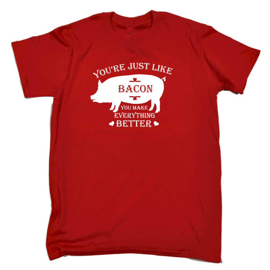 Youre Just Like Bacon Pig - Mens 123t Funny T-Shirt Tshirts