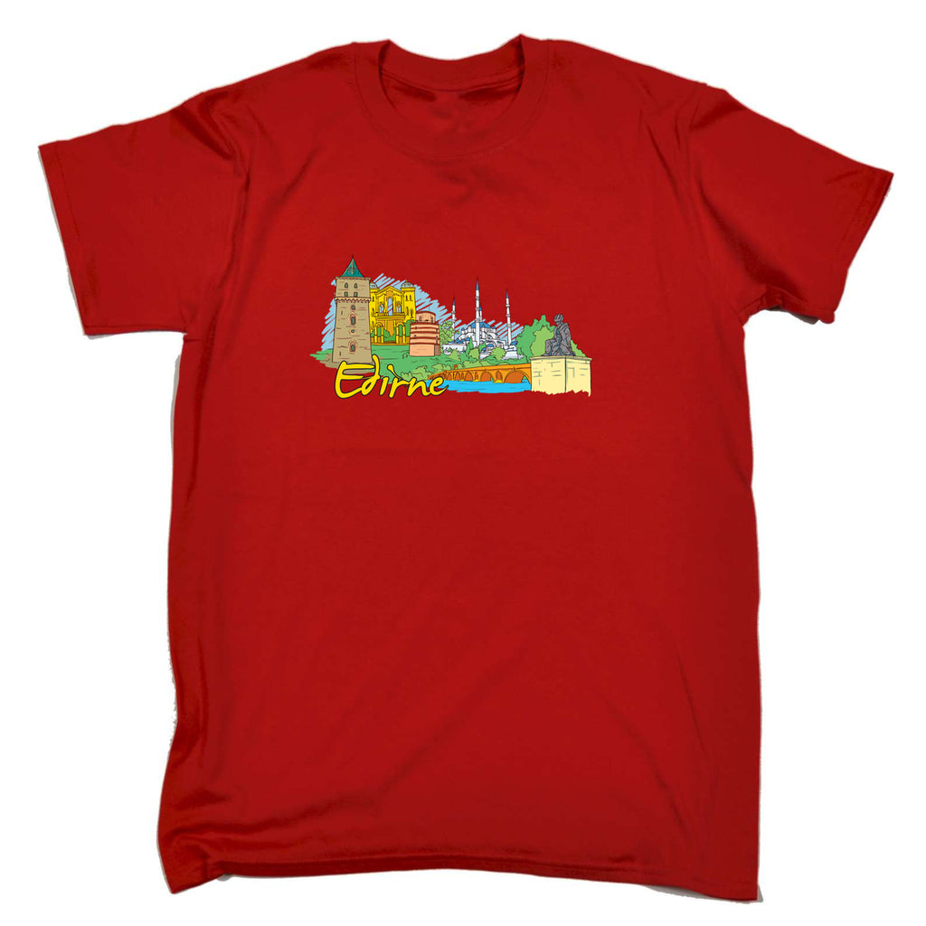 Edirne Turkey Country Flag Destination - Mens 123t Funny T-Shirt Tshirts