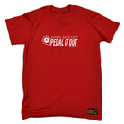 Rltw When In Doubt Pedal It Out White - Mens Funny T-Shirt Tshirts