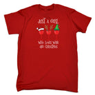 Just A Girl Who Loves Wind And Christmas - Mens Funny T-Shirt Tshirts