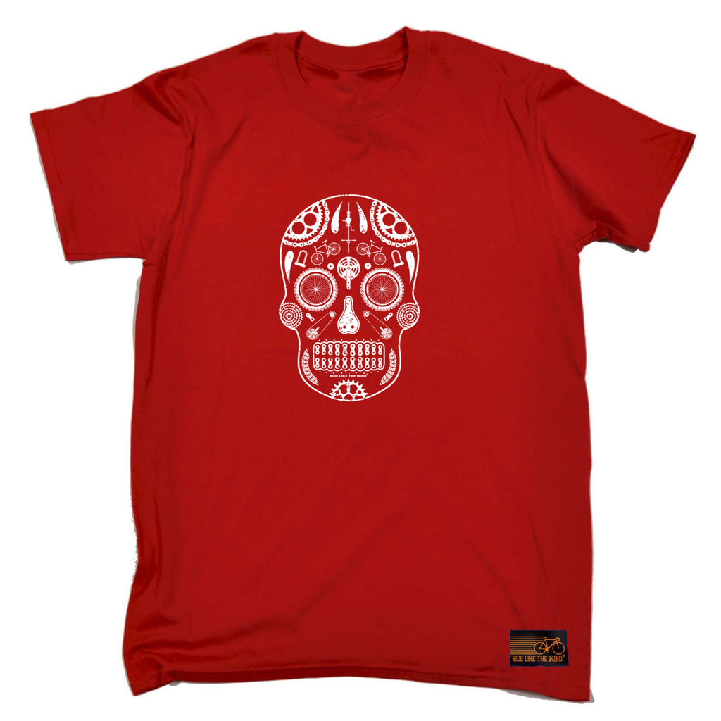 Rltw Candy Skull Bike Parts - Mens Funny T-Shirt Tshirts