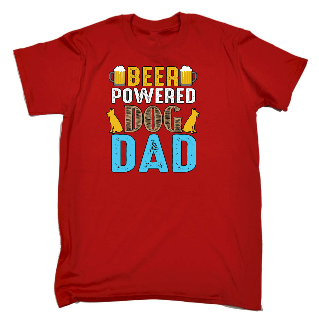 Fathers Day Beer Power Dog Dad - Mens Funny T-Shirt Tshirts