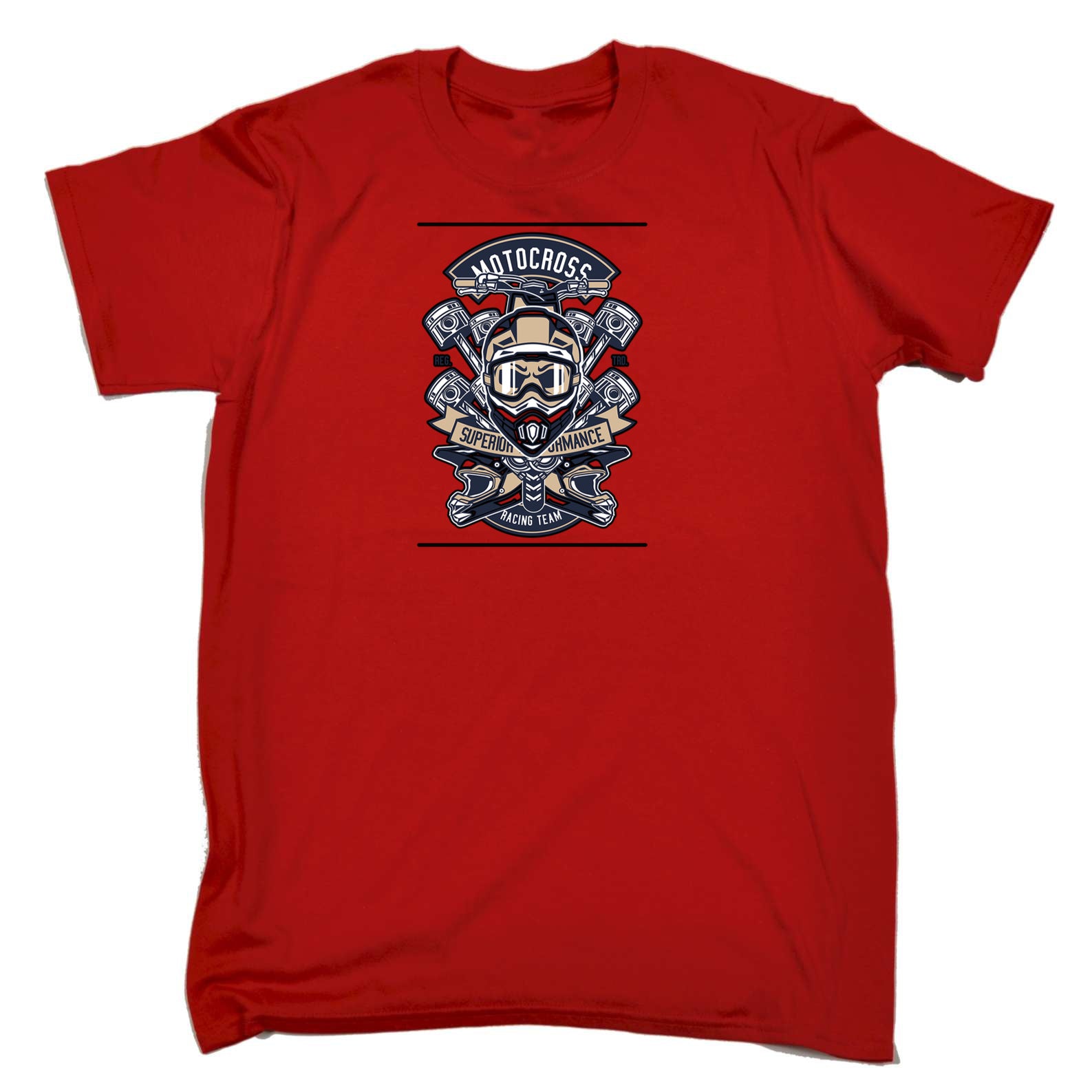 Motocross Racing Team Dirt Bike - Mens 123t Funny T-Shirt Tshirts