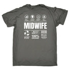 Midwife Health Professional Sarcastic Humour - Mens 123t Funny T-Shirt Tshirts
