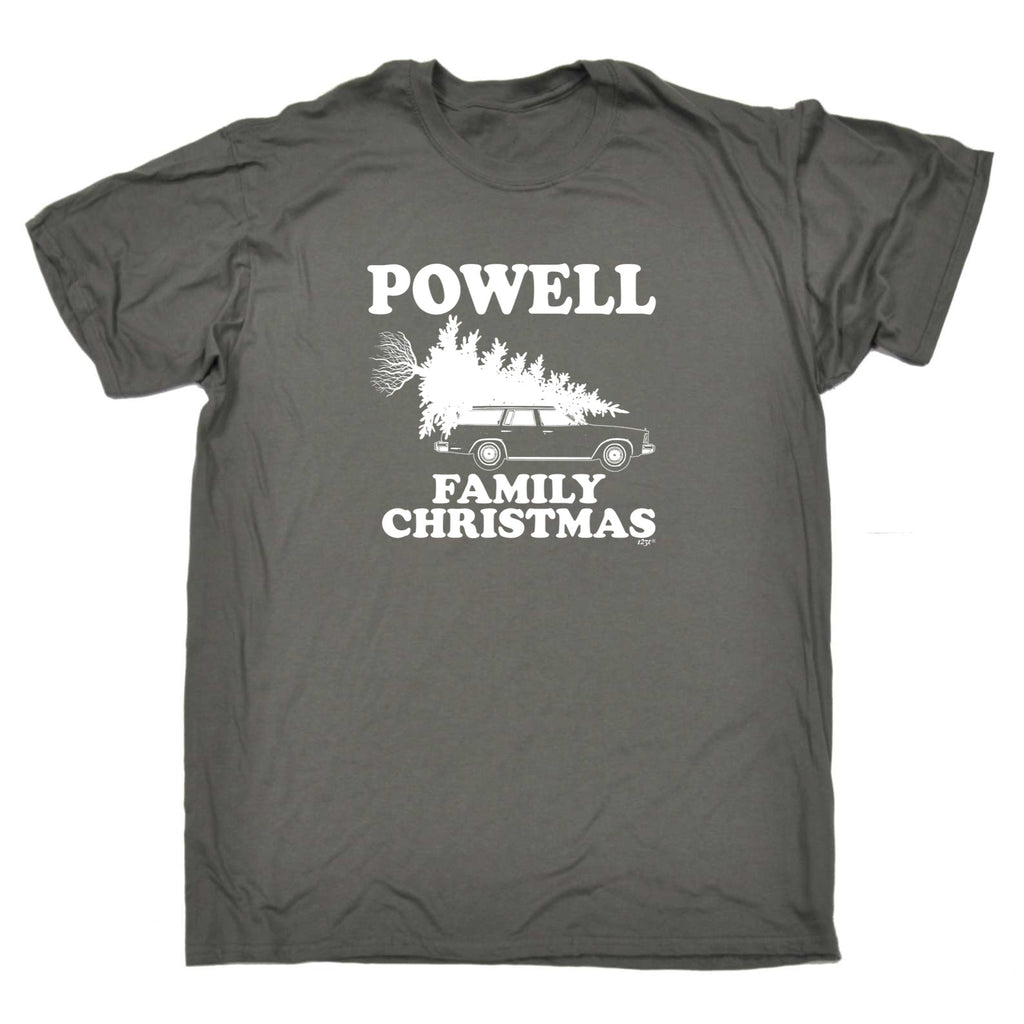 Family Christmas Powell - Mens Funny T-Shirt Tshirts
