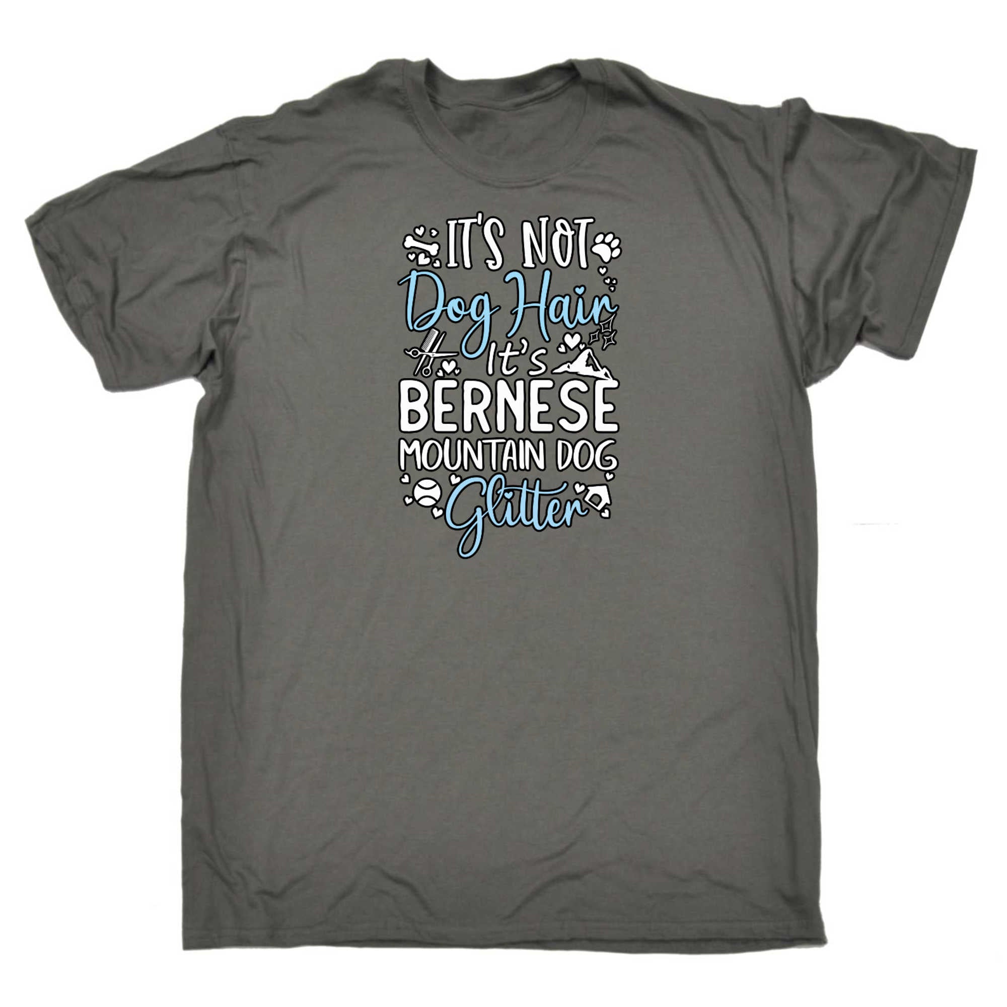 Its Not Dog Hair Its Bernese Mountain Glitter - Mens 123t Funny T-Shirt Tshirts