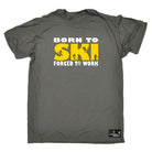 Pm Born To Ski - Mens Funny T-Shirt Tshirts