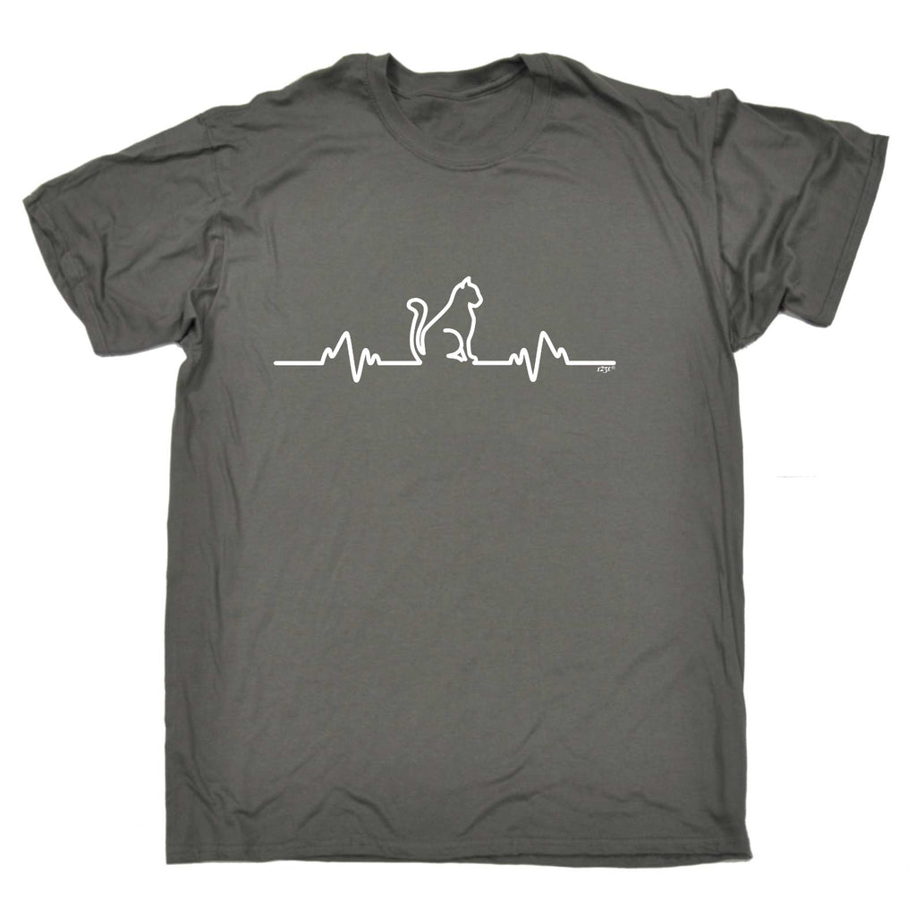 Cat Pulse - Mens Funny T-Shirt Tshirts