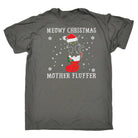 Cat Meowy Christmas Mother Fluffers Cats - Mens Funny T-Shirt Tshirts