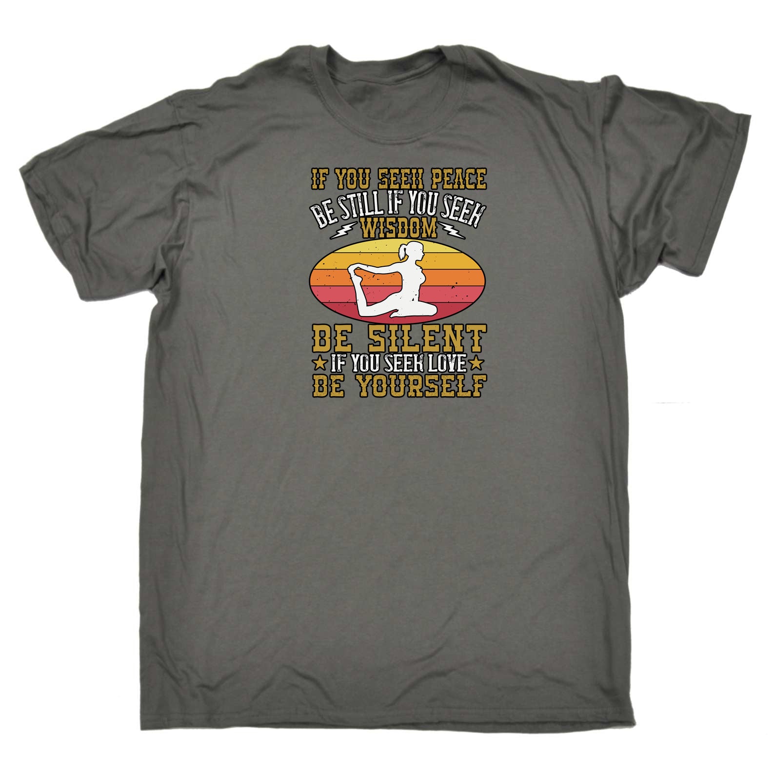 If You Seek Peace  Yoga - Mens 123t Funny T-Shirt Tshirts