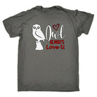 Owl Always Love You Valentines - Mens 123t Funny T-Shirt Tshirts