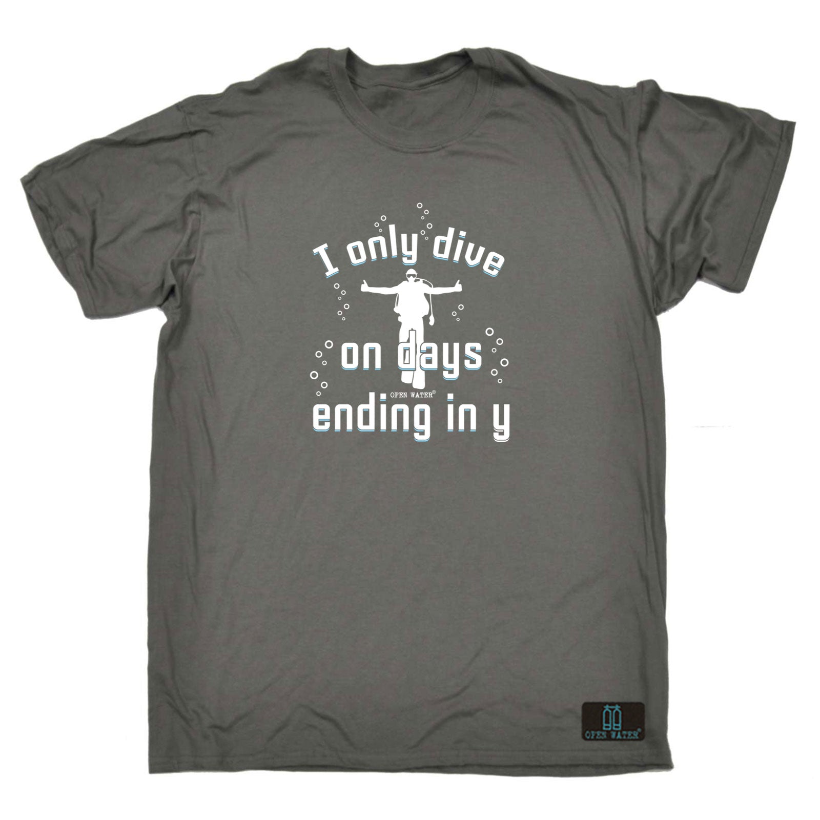 Ow I Only Dive On Days Ending In Y - Mens Funny T-Shirt Tshirts