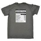 Ballerina Nutrition Facts - Mens 123t Funny T-Shirt Tshirts