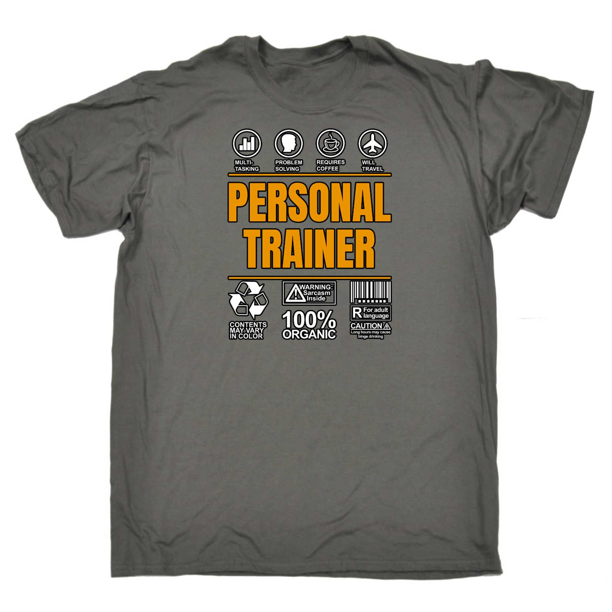 Personal Trainer Sarcastic Humour - Mens 123t Funny T-Shirt Tshirts
