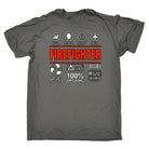Firefighter  Sarcastic Humour - Mens 123t Funny T-Shirt Tshirts