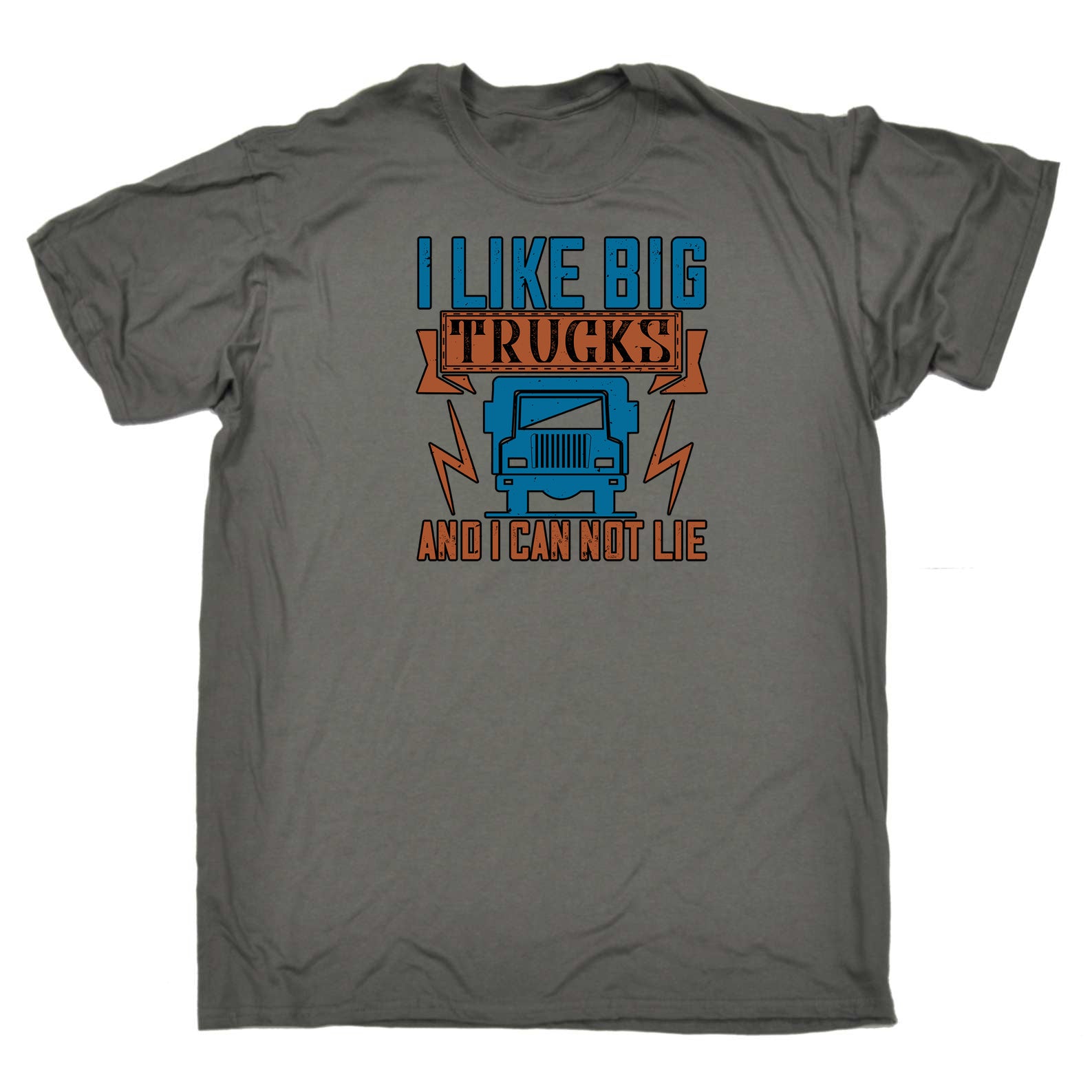 I Like Big Trucks And I Can Not Lie Truck Driver - Mens 123t Funny T-Shirt Tshirts
