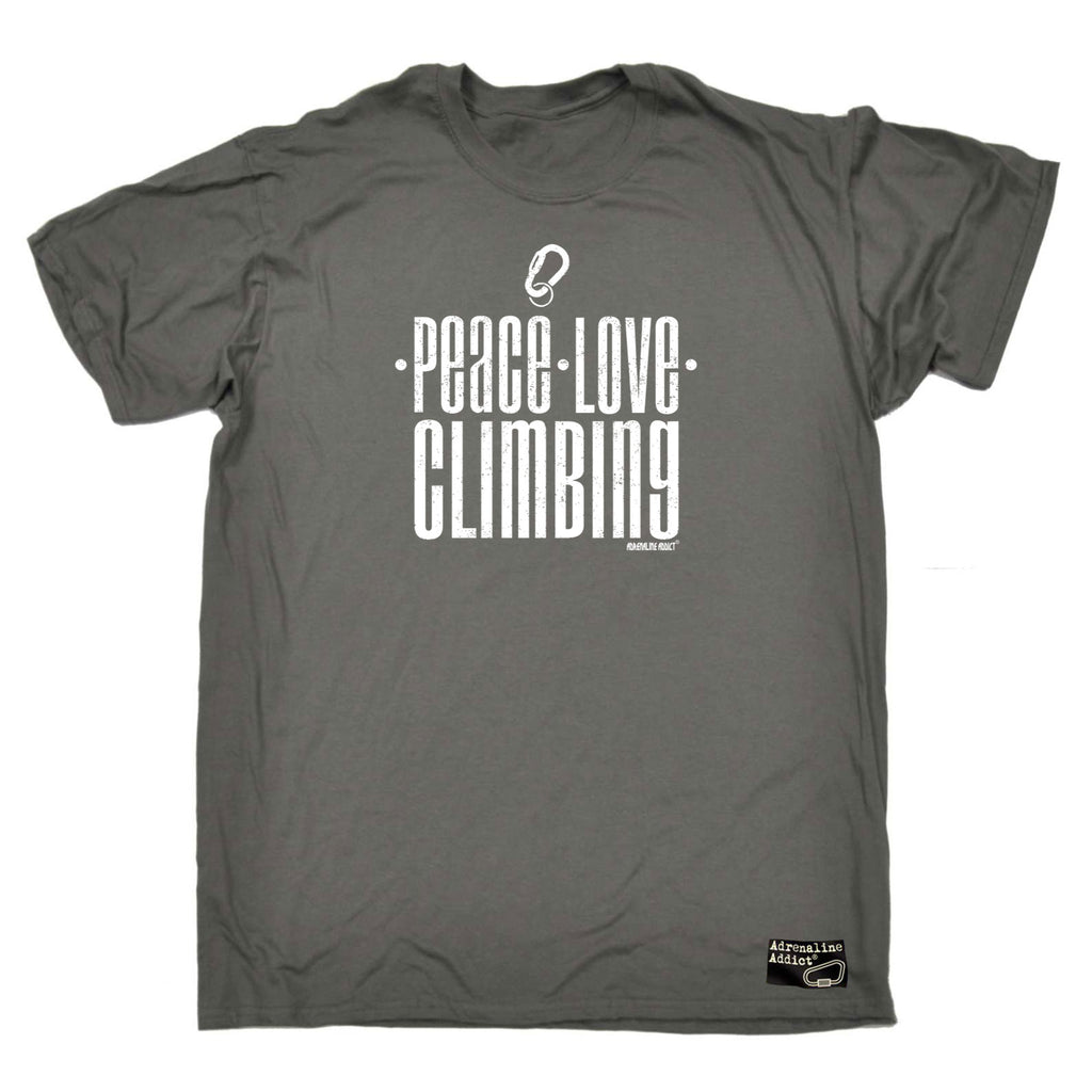 Aa Peace Love Climbing - Mens Funny T-Shirt Tshirts