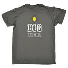 Big Idea Light Bulb Globe - Mens Funny T-Shirt Tshirts