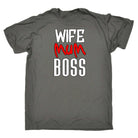 Wife Mum Boss Mother Mothers Day - Mens 123t Funny T-Shirt Tshirts