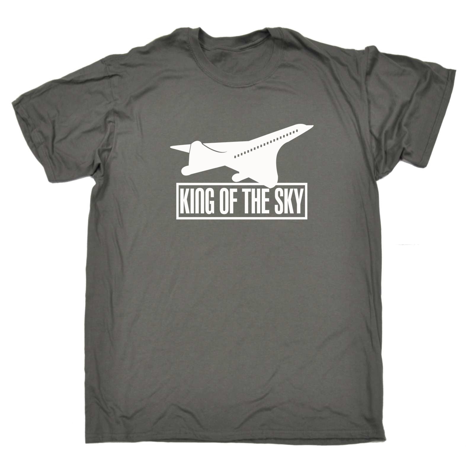 King Of The Sky Concorde Aviation - Mens 123t Funny T-Shirt Tshirts