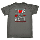 I Love My Auntie - Mens 123t Funny T-Shirt Tshirts