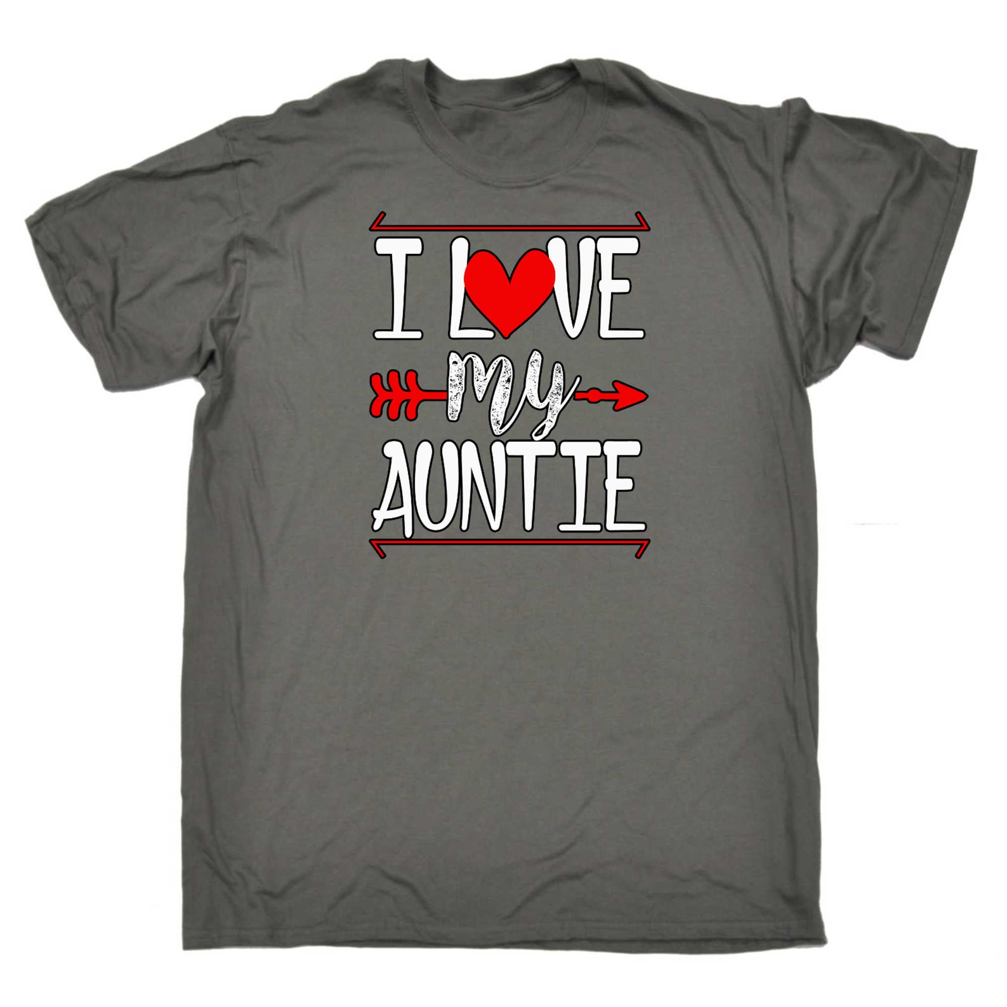 I Love My Auntie - Mens 123t Funny T-Shirt Tshirts
