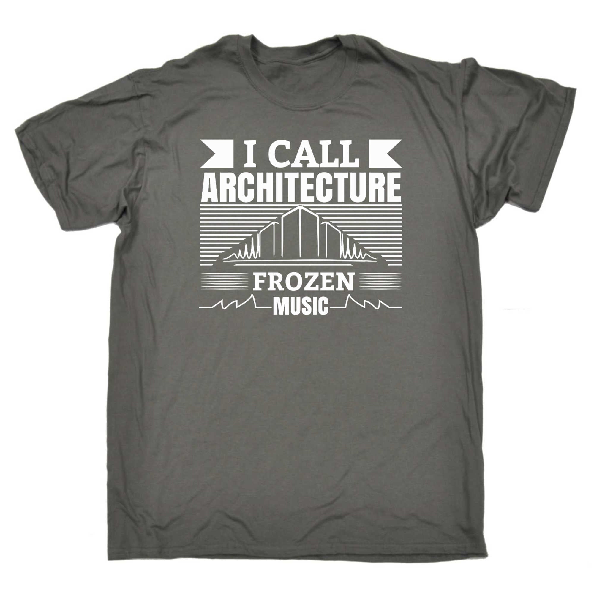 I Call Architecture Frozen Music Architect - Mens 123t Funny T-Shirt Tshirts