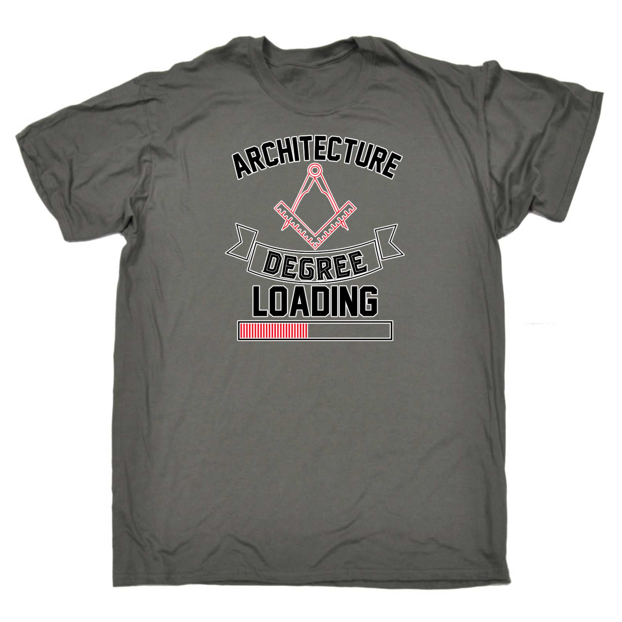 Architecture Degree Loading - Mens 123t Funny T-Shirt Tshirts