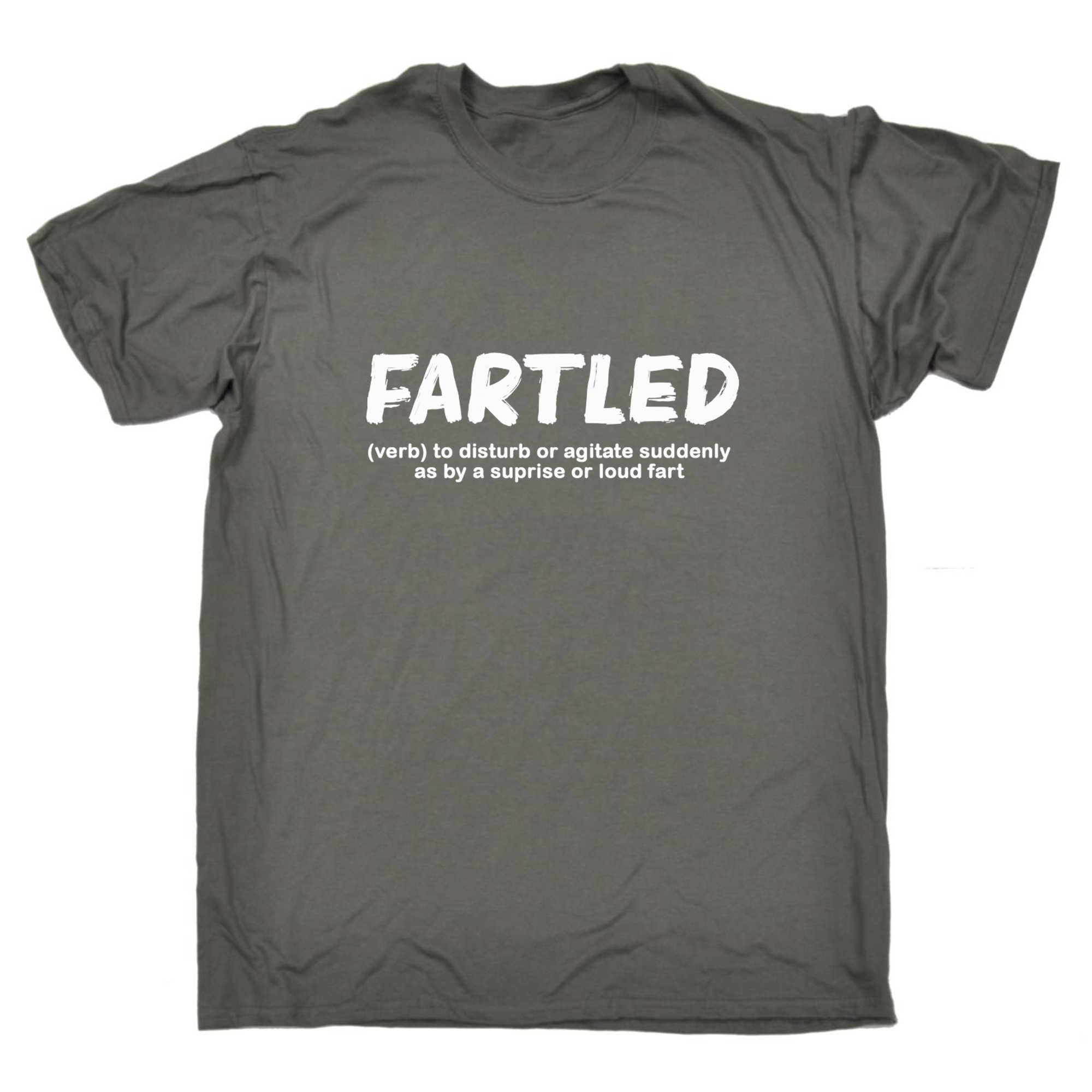 Fartled Verb Loud Fart - Mens 123t Funny T-Shirt Tshirts