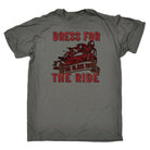 Dress For The Slide Not The Ride Motorbike Motorcycle - Mens Funny T-Shirt Tshirts