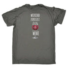 Weekend Forecast Wine Alcohol Drinking - Mens Funny T-Shirt Tshirts