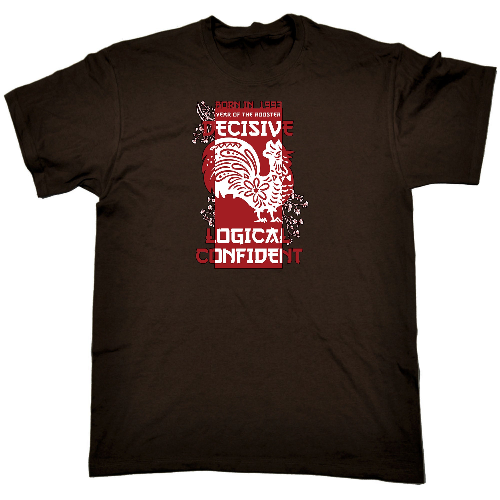 Born In 1993 Year Of The Rooster Bit Birthday - Mens Funny T-Shirt Tshirts