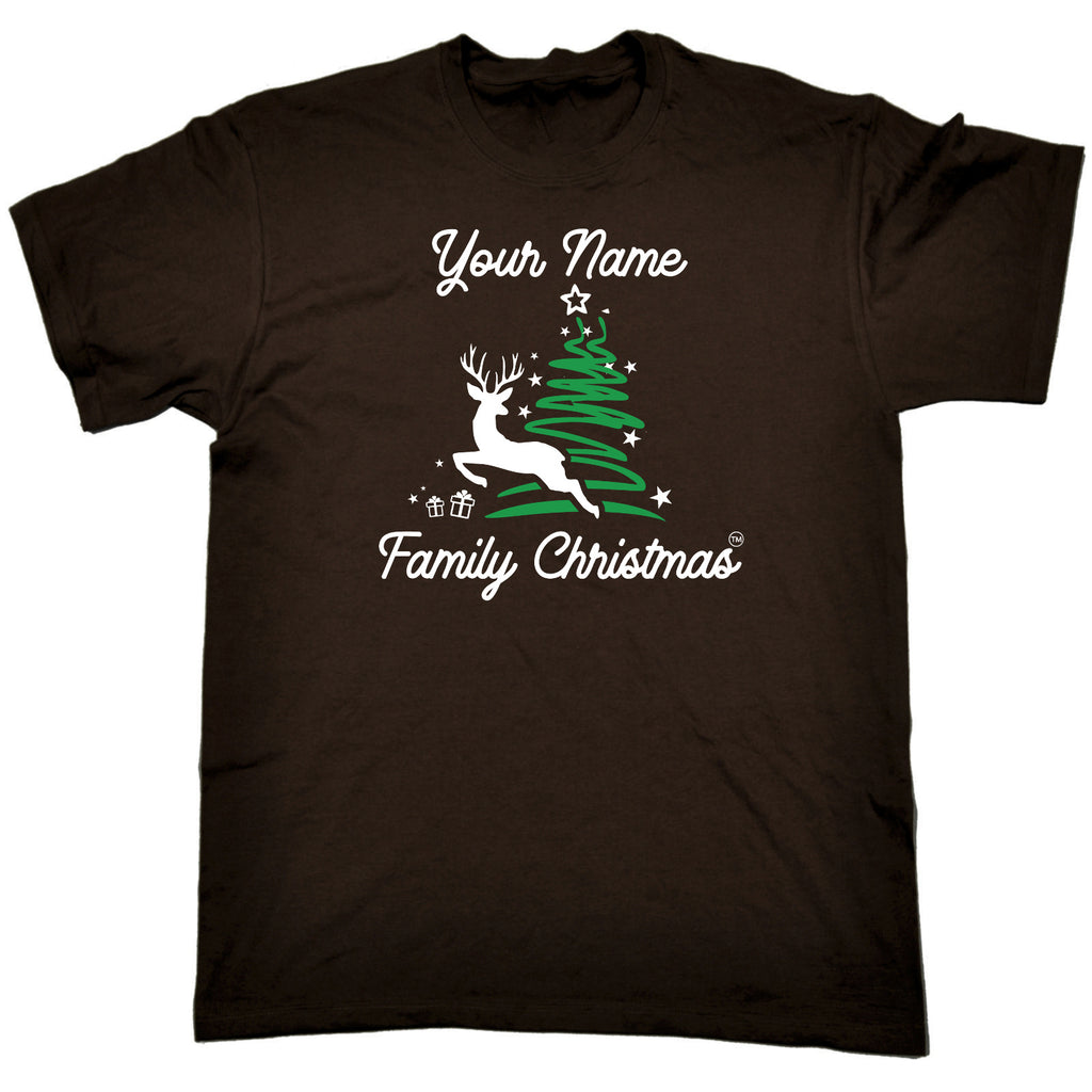 Family Christmas V2 Reindeer Tree Xmas - Mens Funny T-Shirt Tshirts