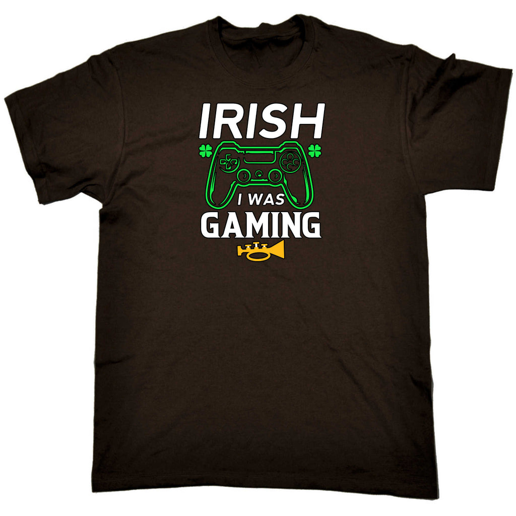 Irish I Was Gaming St Patricks Day Ireland - Mens 123t Funny T-Shirt Tshirts