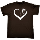 Heart Horse Love Horses Pony - Mens Funny T-Shirt Tshirts