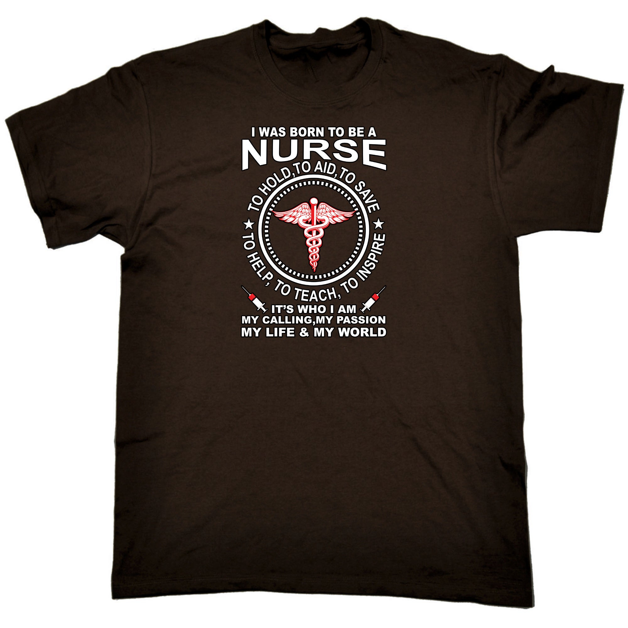 Born To Be A Nurse - Mens Funny T-Shirt Tshirts