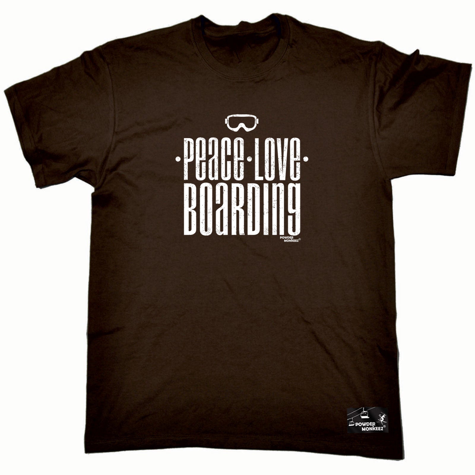 Pm Peace Love Boarding - Mens Funny T-Shirt Tshirts