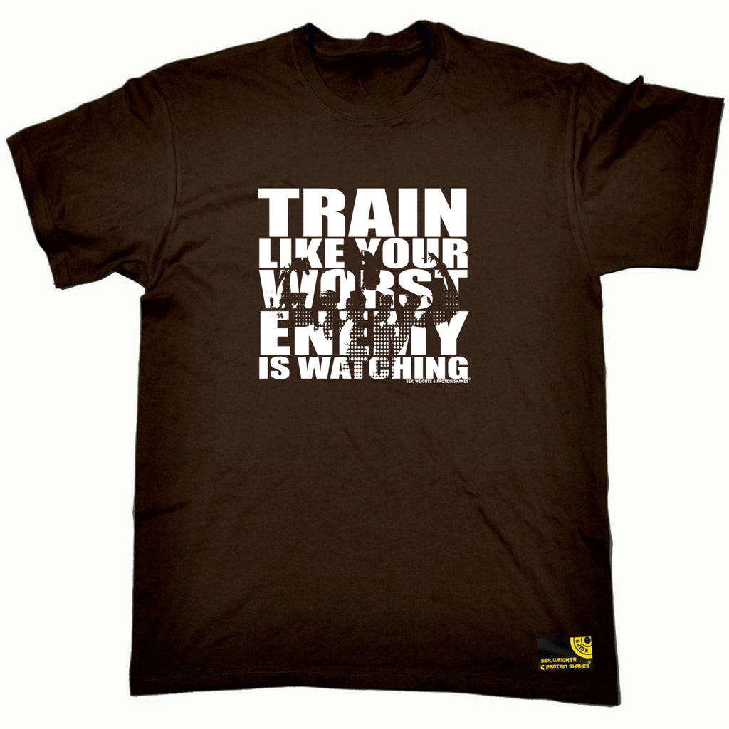 Swps Train Like Your Worst Enemy - Mens Funny T-Shirt Tshirts
