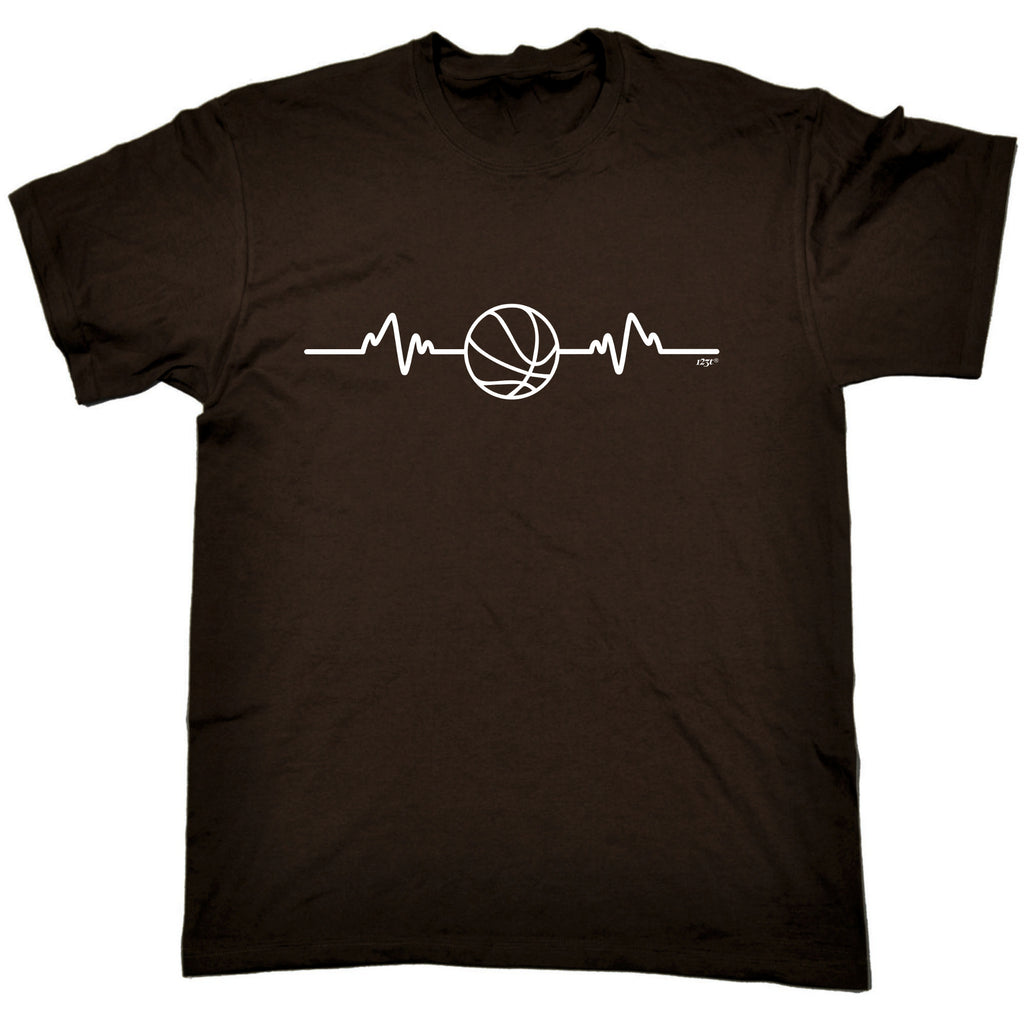 Basketball Pulse - Mens Funny T-Shirt Tshirts