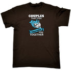 Fishing Couples That Fish Together - Mens 123t Funny T-Shirt Tshirts