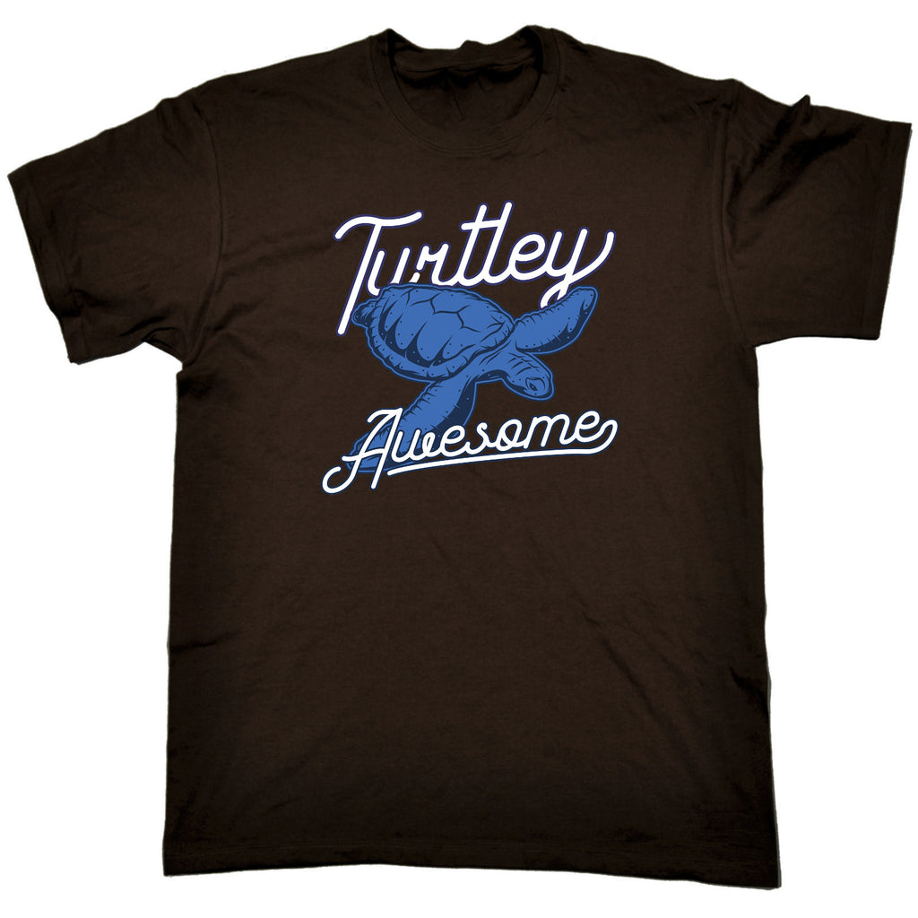Turtley Awesome Turtle Coral Reef - Mens Funny T-Shirt Tshirts