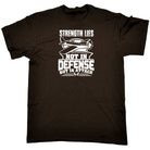 Strength Lies Not In Defense But In Attack Plane - Mens 123t Funny T-Shirt Tshirts