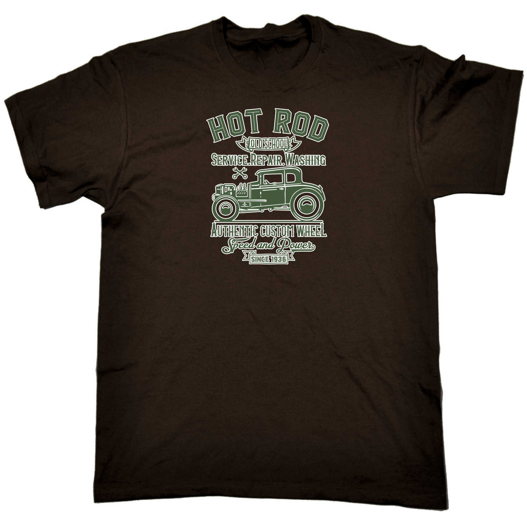 Hot Rod Old School Service Repair Washing - Mens 123t Funny T-Shirt Tshirts