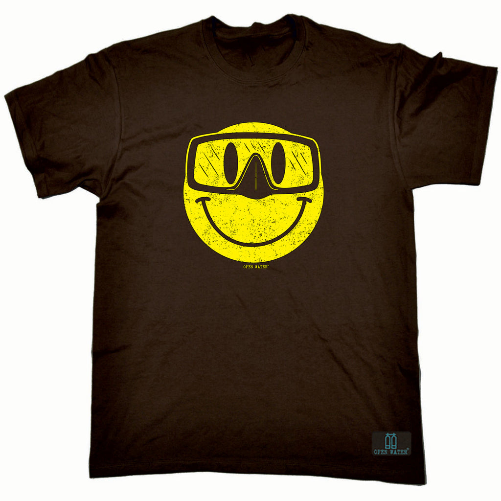 Ow Smiling Goggles Diver - Mens Funny T-Shirt Tshirts