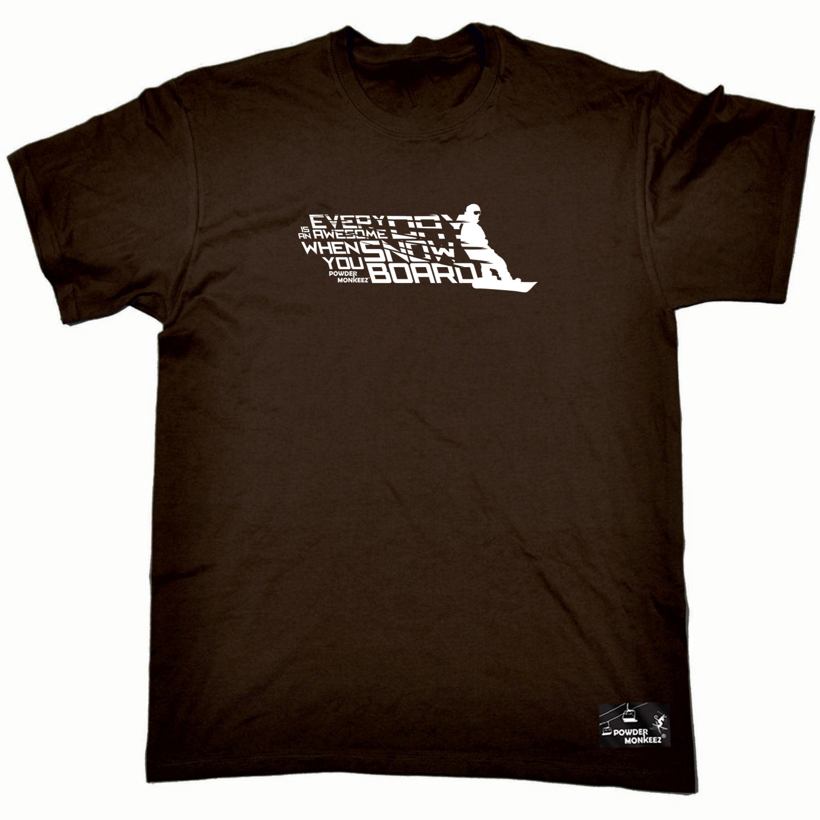 Pm Everyday Is Awesome When You Snowboard - Mens Funny T-Shirt Tshirts