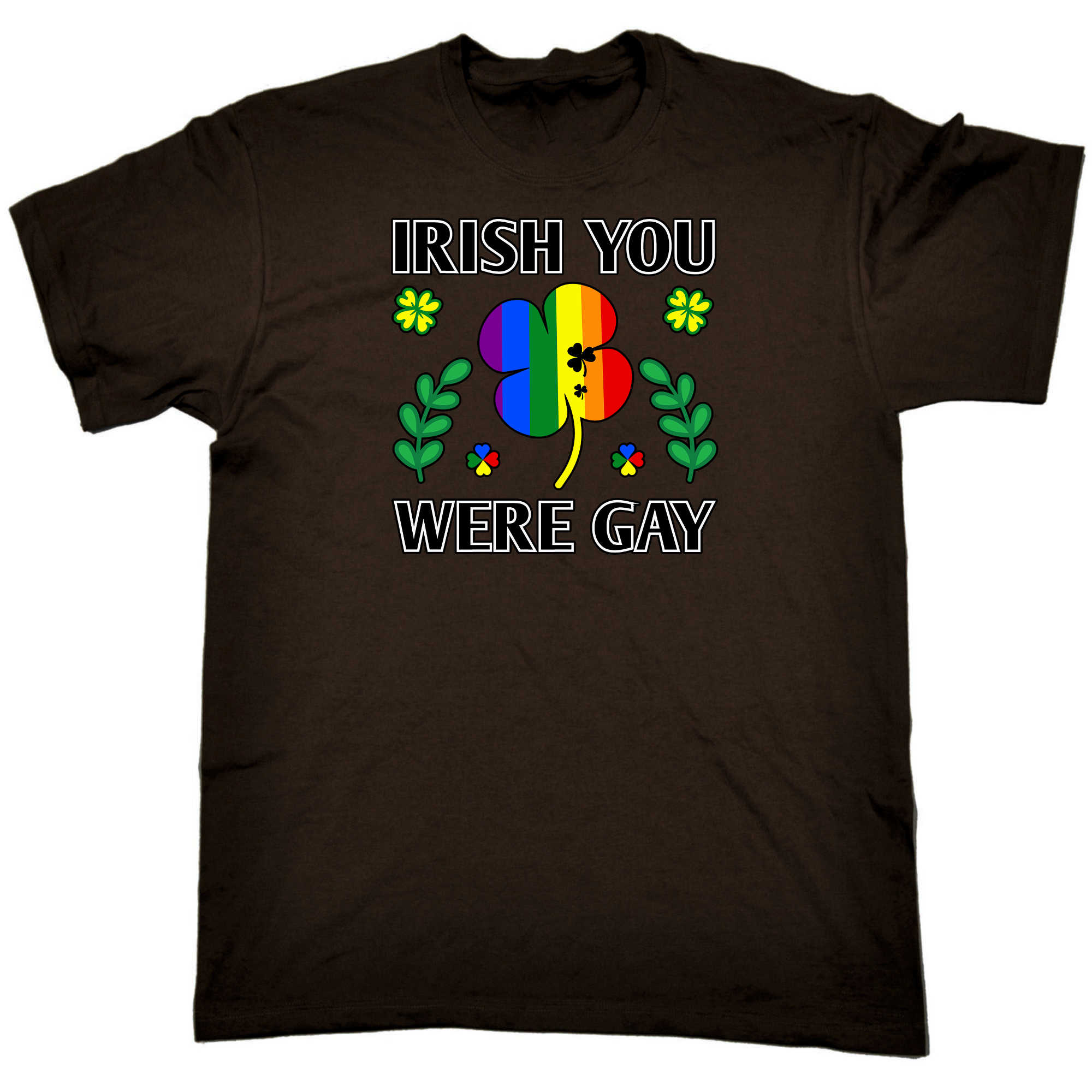 Irish You Were Gay St Patricks Day Ireland - Mens 123t Funny T-Shirt Tshirts