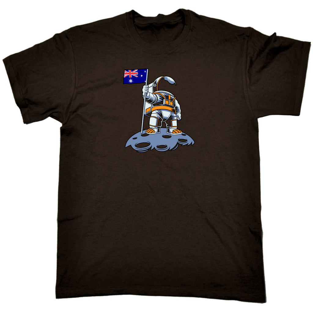 Astronaut Moon Australia Flag - Mens 123t Funny T-Shirt Tshirts