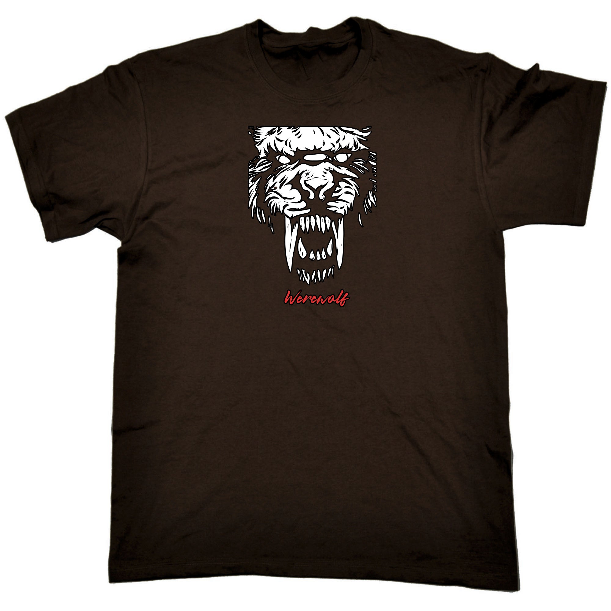 Werewolf Face Fashion - Mens 123t Funny T-Shirt Tshirts
