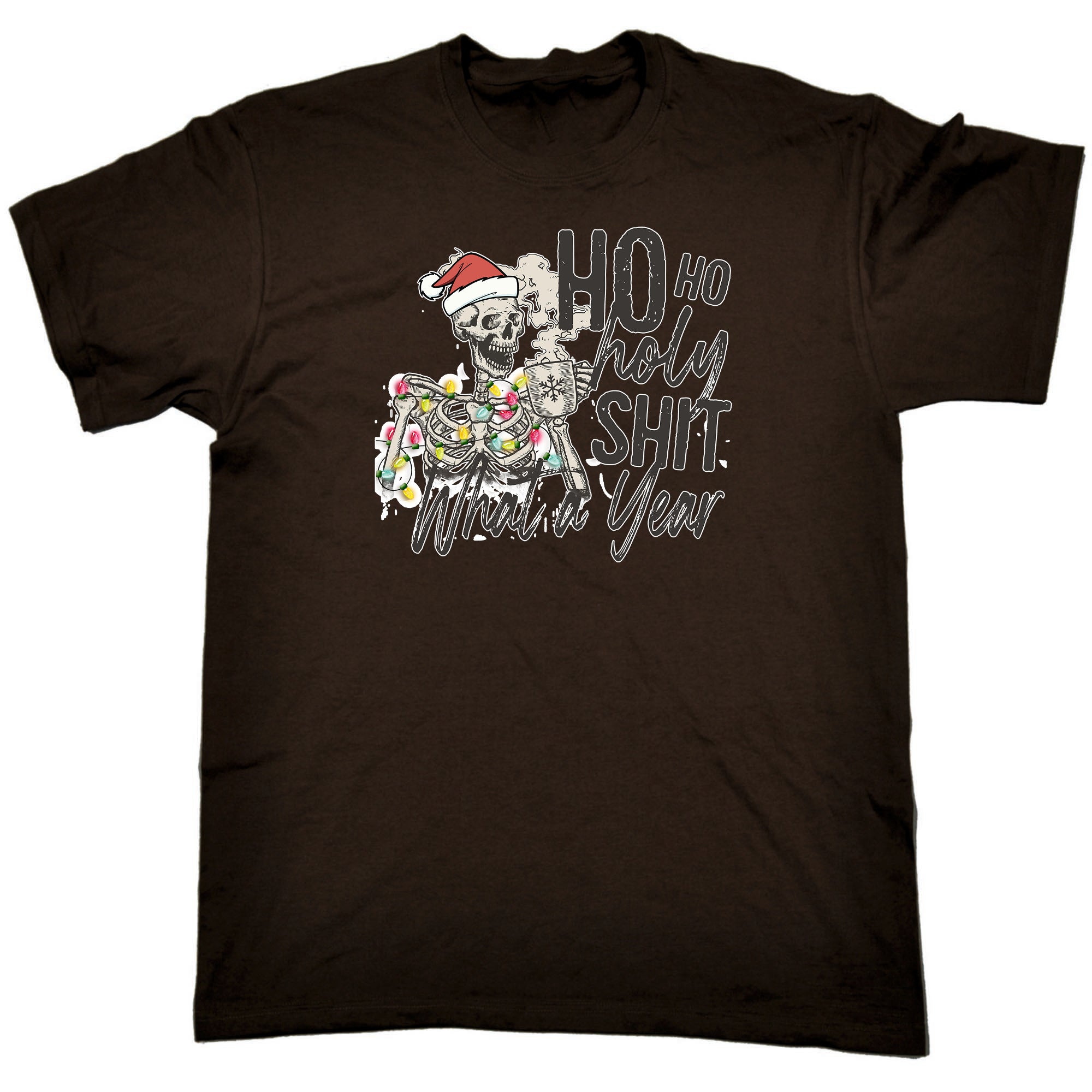 Christmas Ho Ho Holy Sh1T What A Year - Mens Funny T-Shirt Tshirts