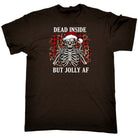 Christmas Dead Inside But Jolly Af - Mens Funny T-Shirt Tshirts